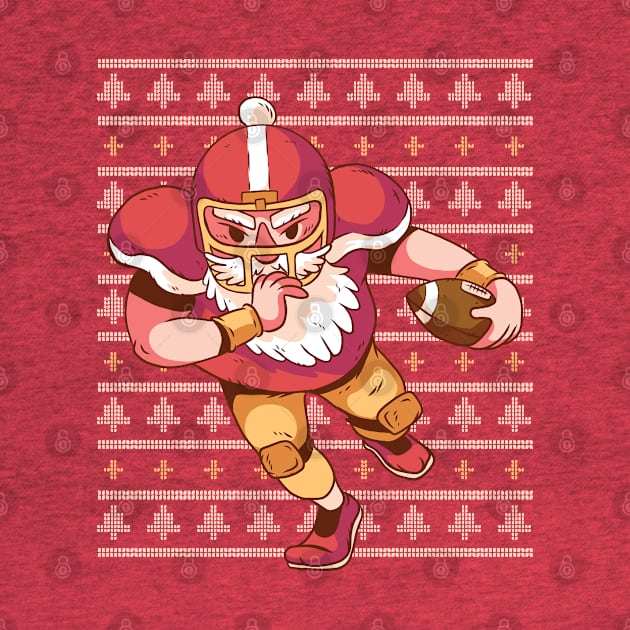 Santa Football by Safdesignx